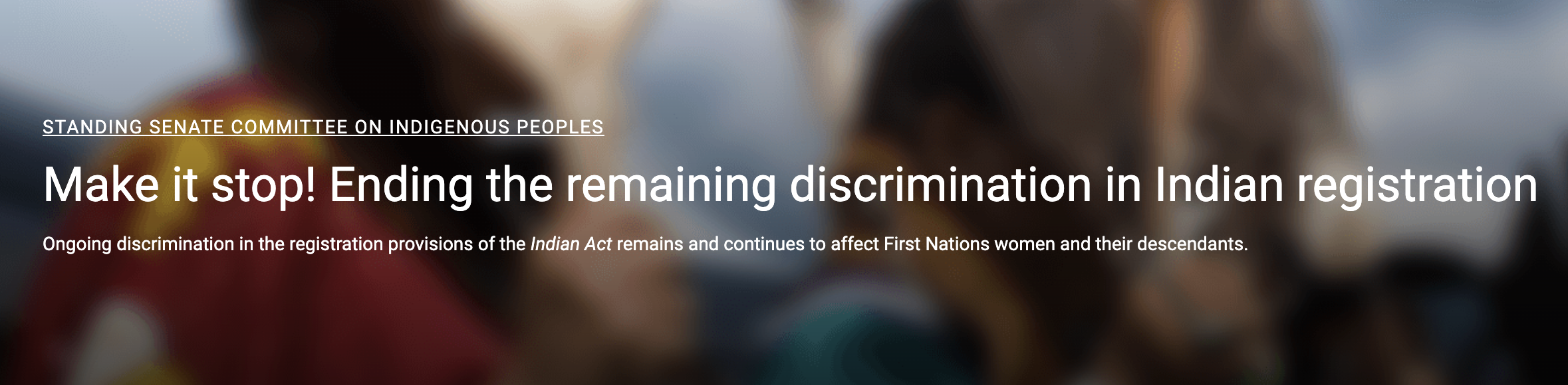 Make it stop! Ending the remaining discrimination in Indian registration